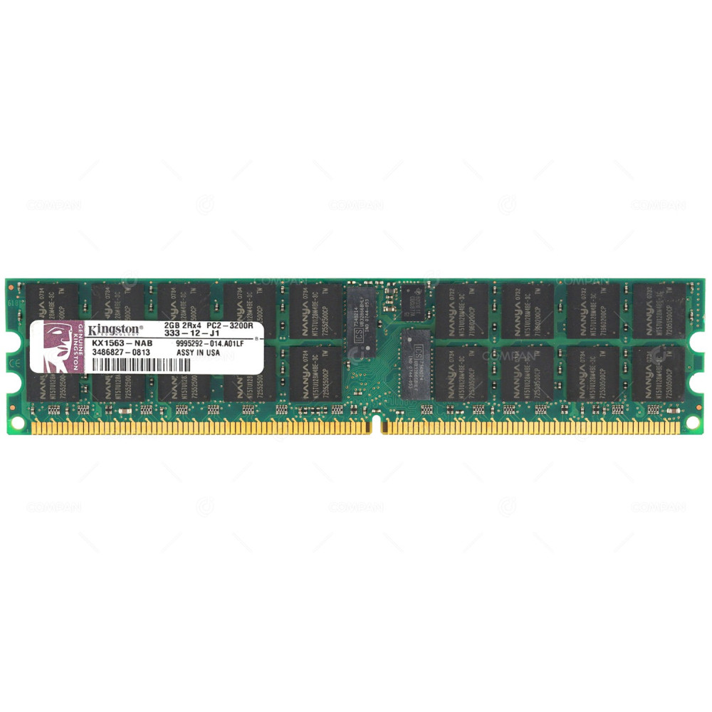 KX1563-NAB  KINGSTON DDR2 SDRAM 2GB 2RX4 PC2-3200 400MHZ RDIMM CL3